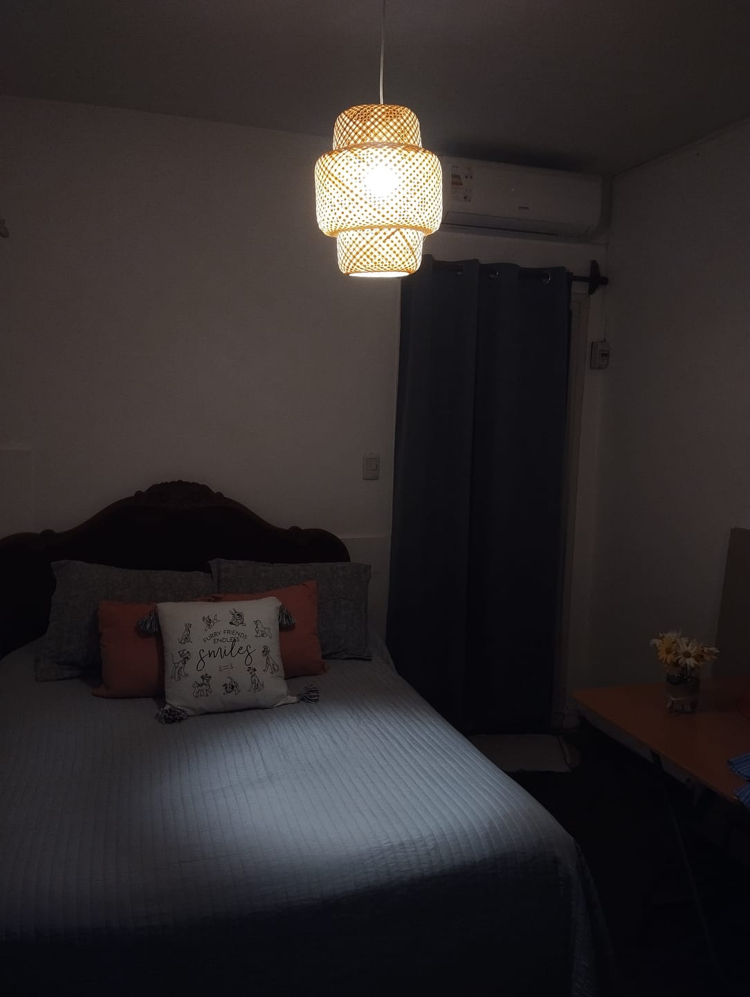 Customer photo review of Lámpara Colgante Bambú 30cm E27 Cable 1m Decorativa