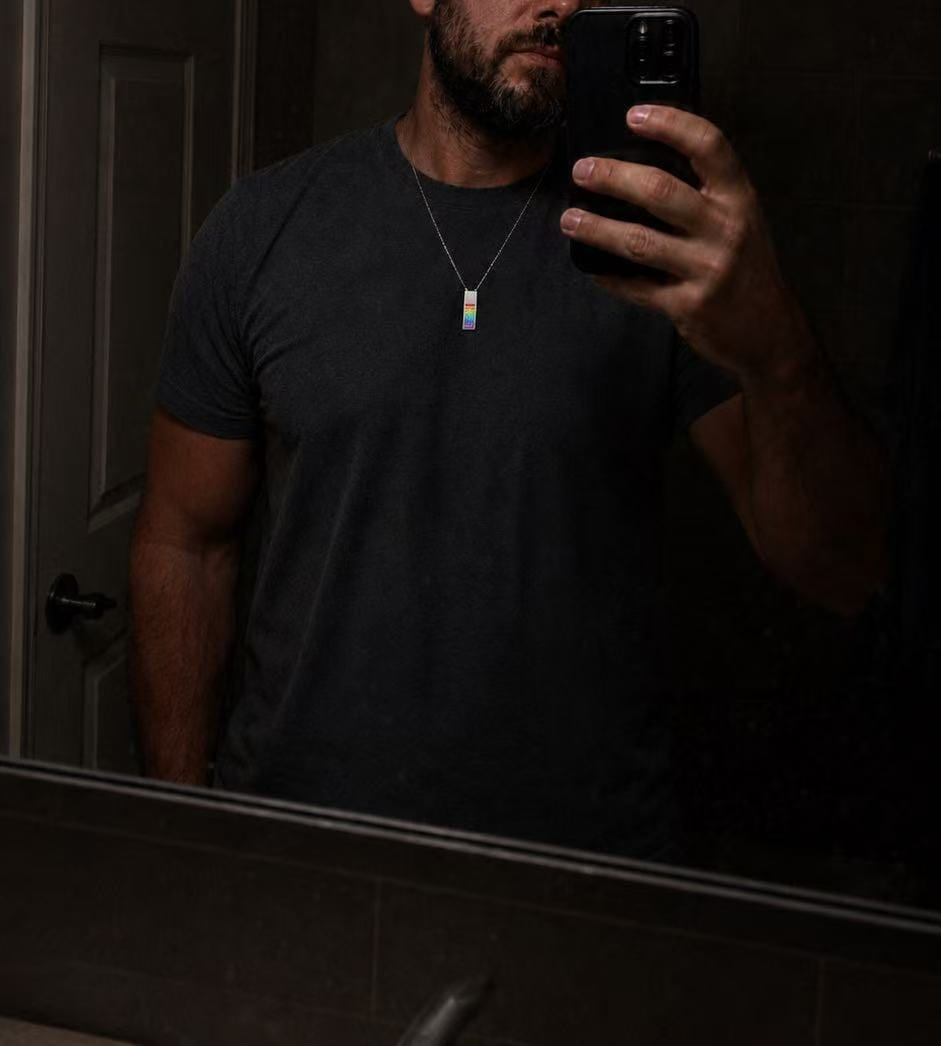 Customer photo review of Handcrafted Energy Core Tritium Necklace