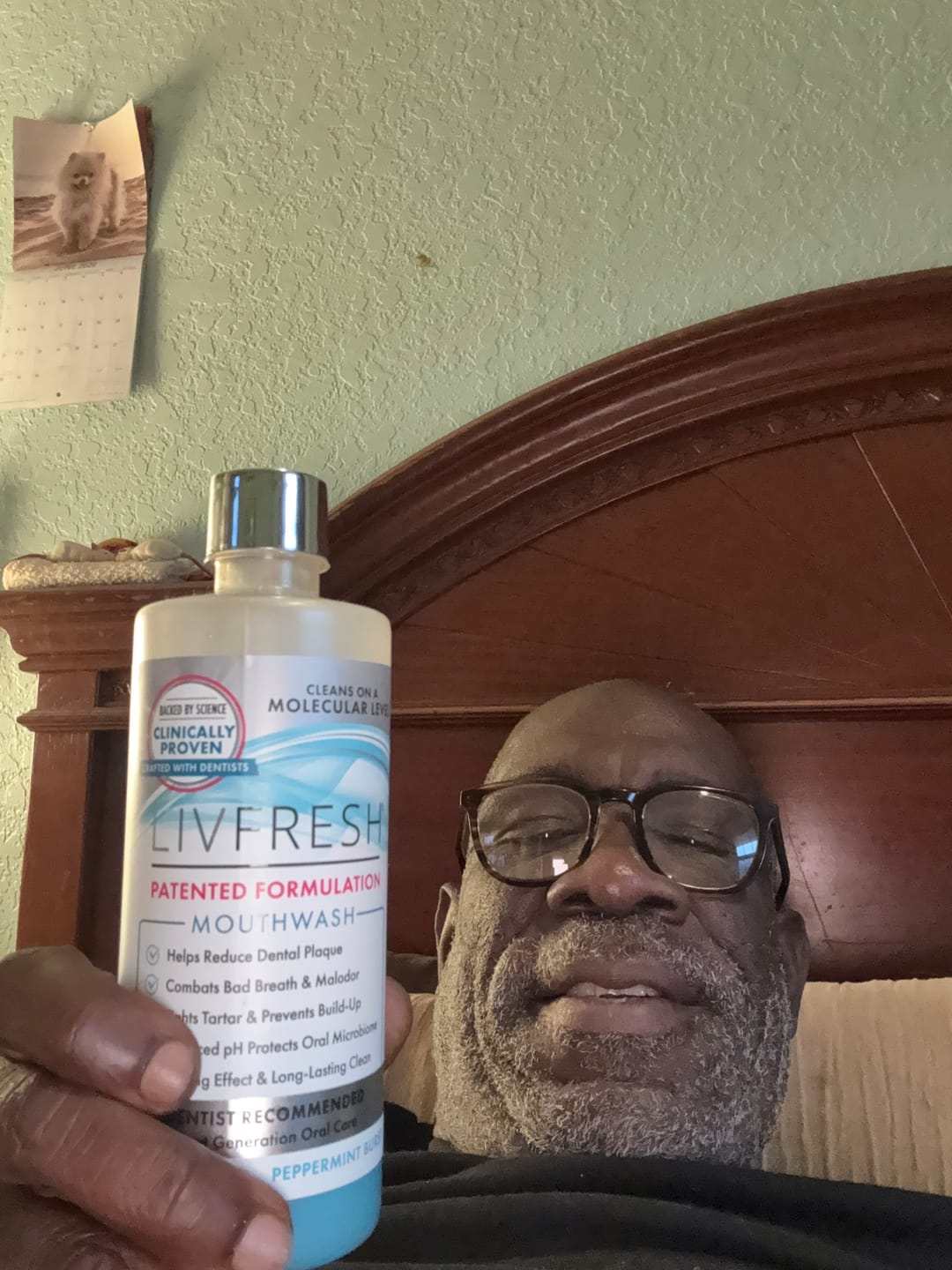 Customer photo review of LIVFRESH Mouthwash