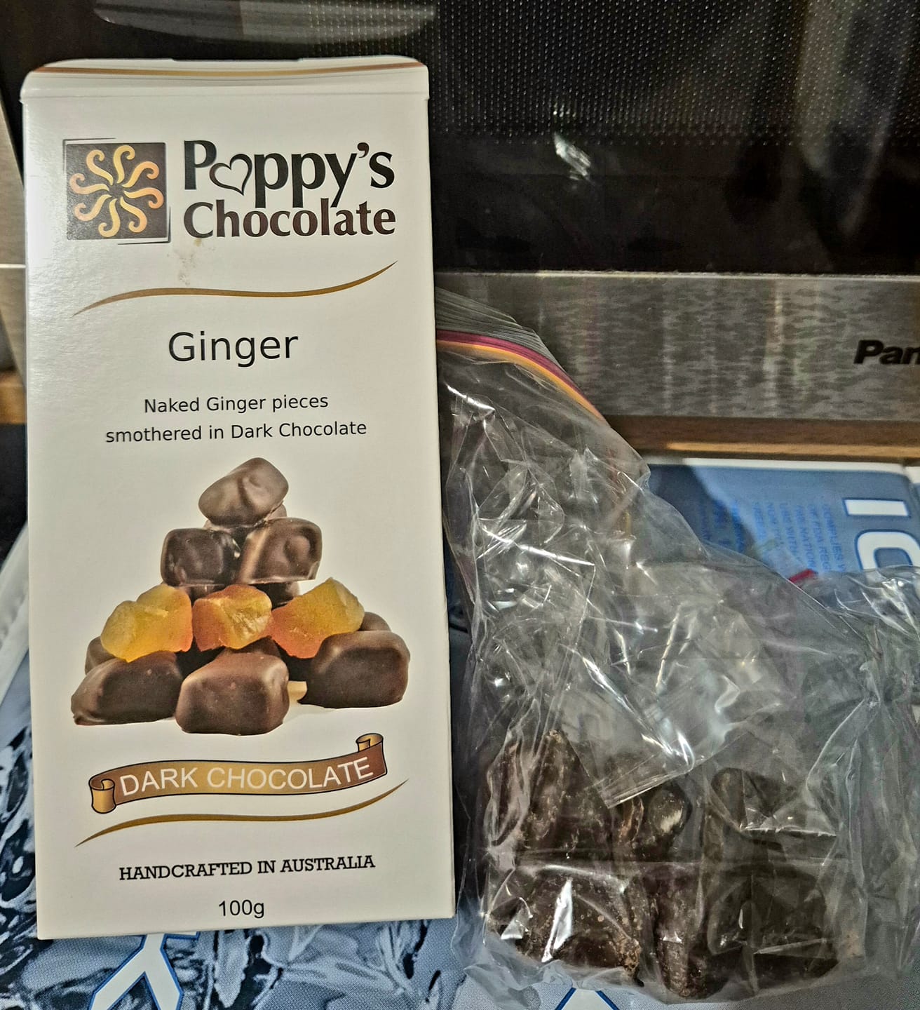 Customer photo review of Dark Chocolate Coated Ginger 100g