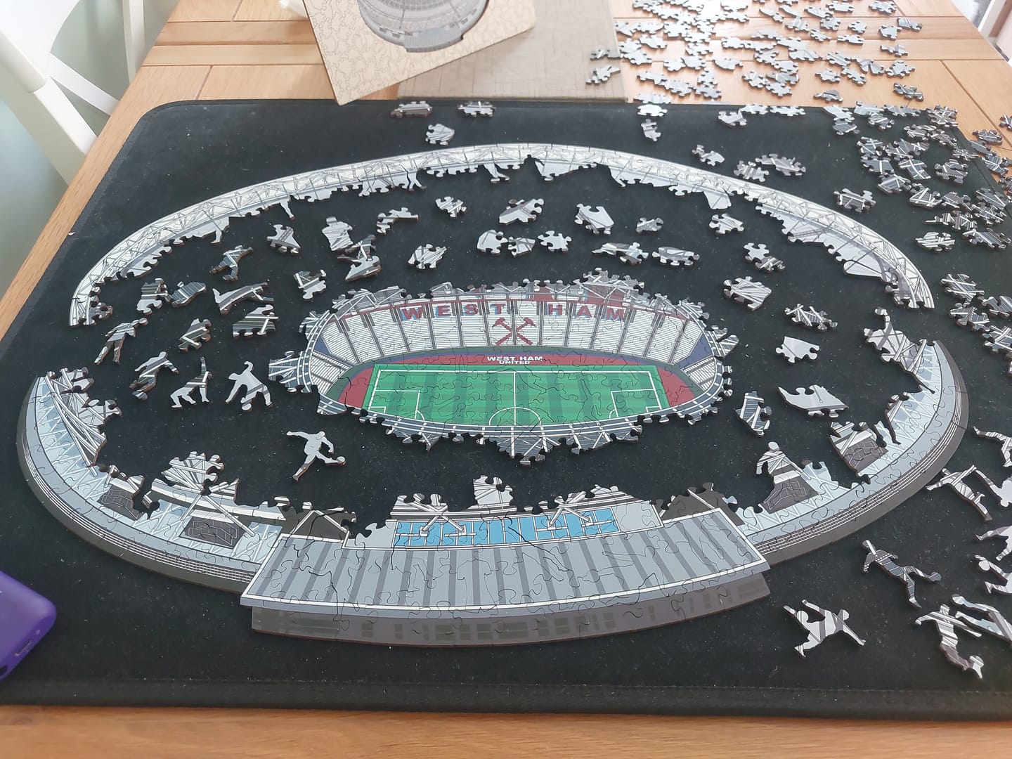 Customer photo review of West Ham United FC® Stadium - Wooden Puzzle