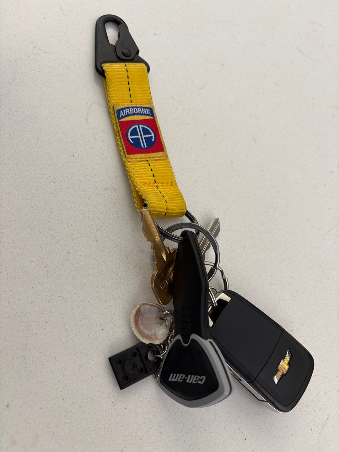Customer photo review of 4-in-the-Hand Static Line Lanyard Keychain (All)