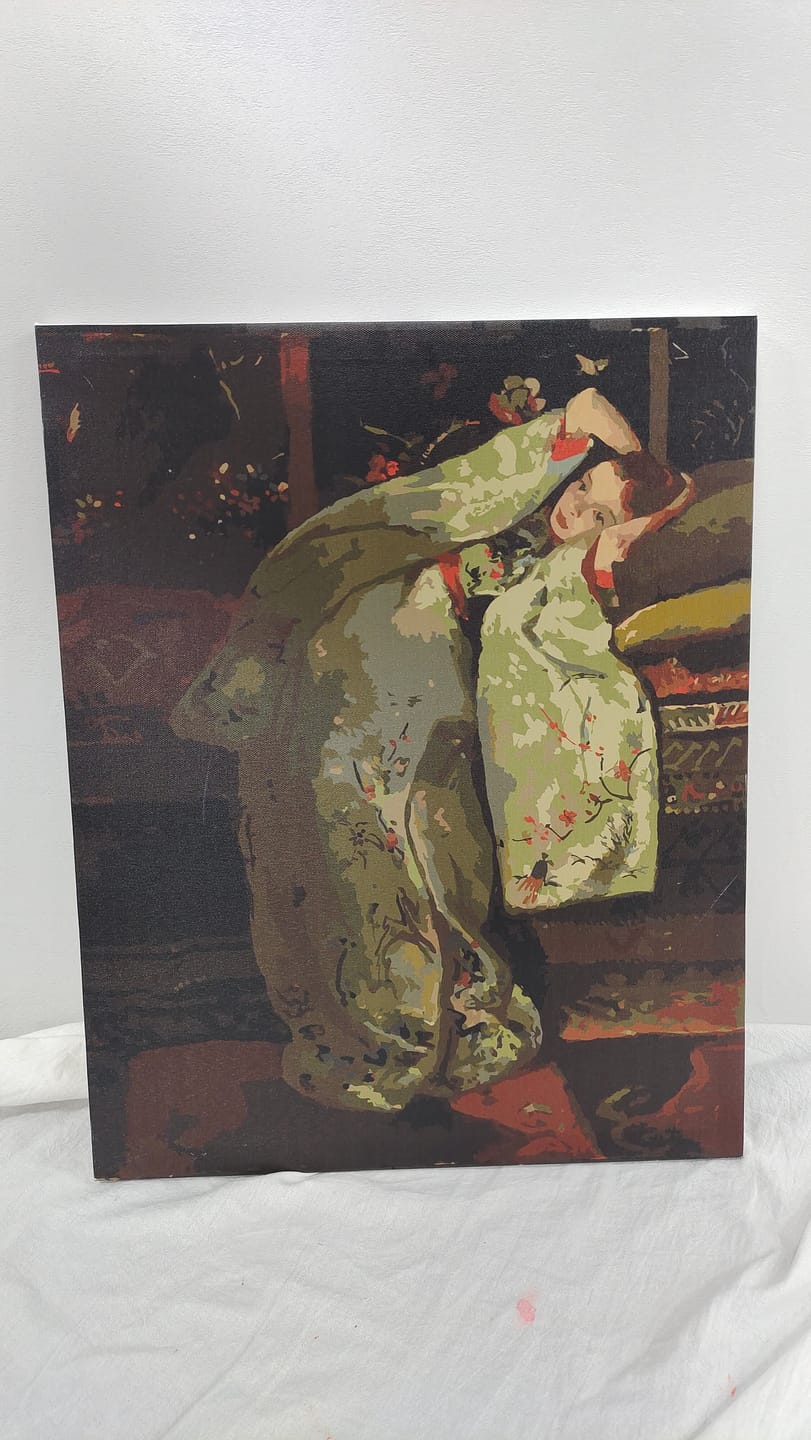 Customer photo review of Girl in a White Kimono - George Hendrik Breitner | Paint by Number
