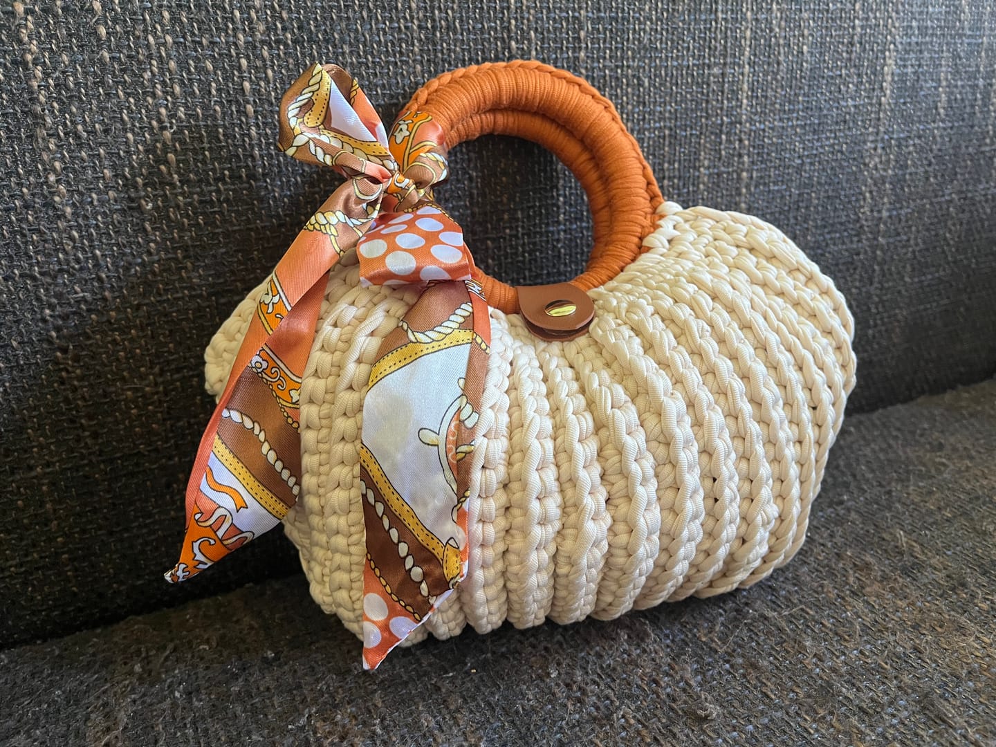 Customer photo review of CrochetPark™ Shell crochet Handbag DIY Kit