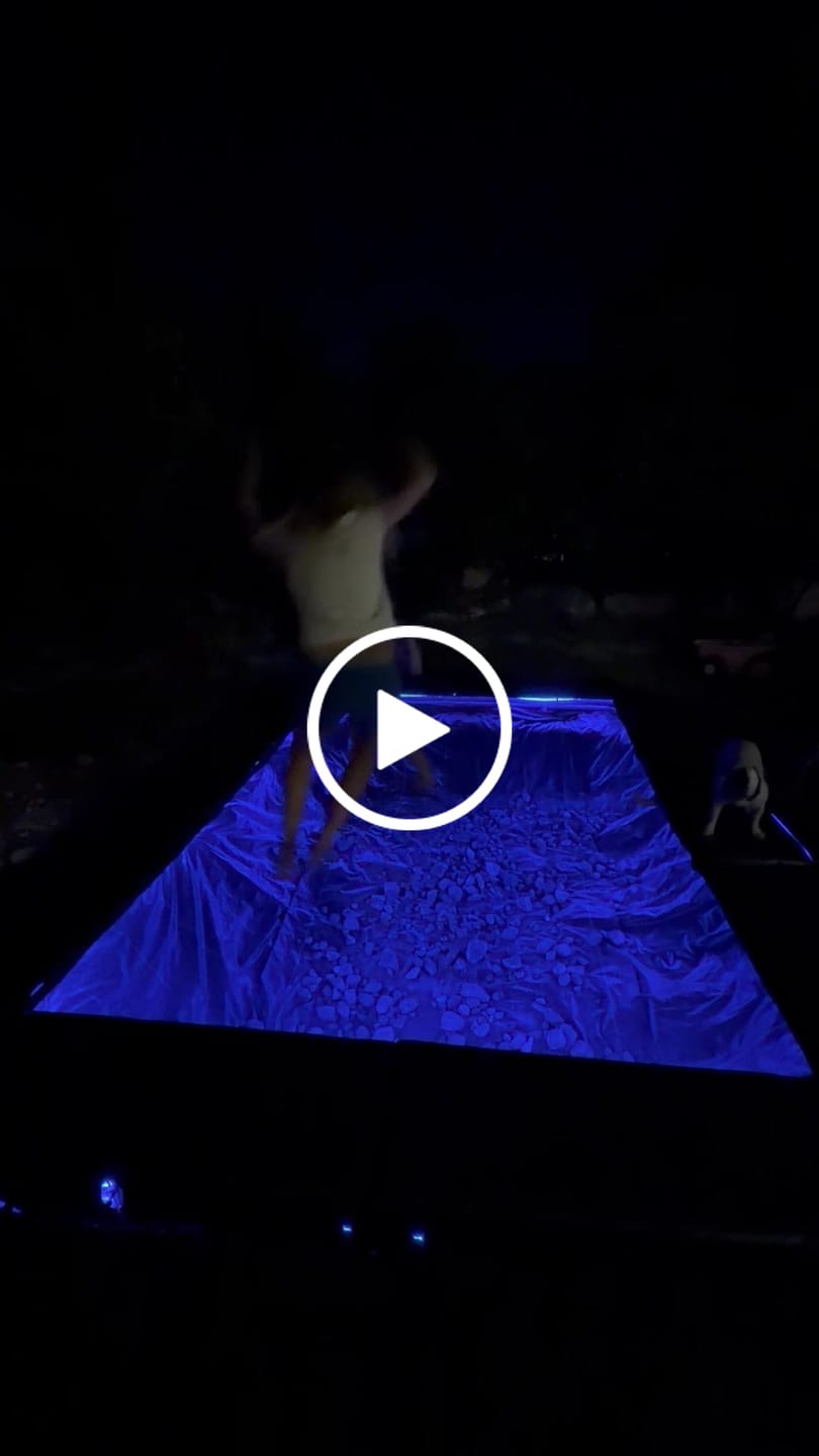 Customer video review of Summer Bundle! 10'x17' Rectangle Pro-Line In-ground Trampoline + LED Lights + Cover