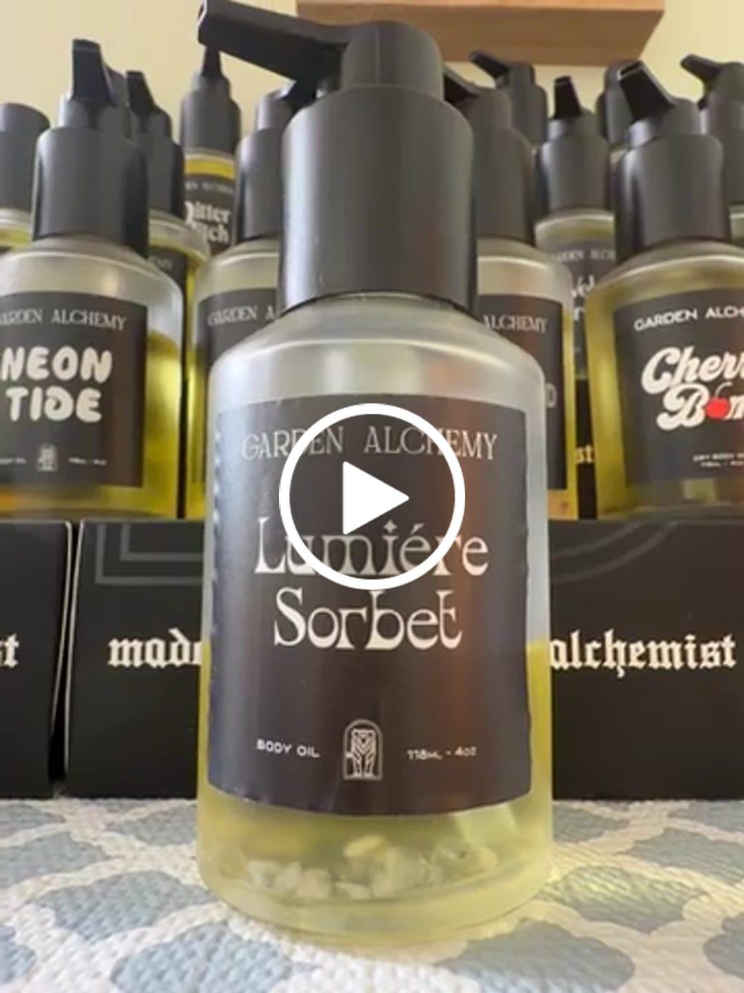Customer video review of LUMIERE SORBET BODY OIL