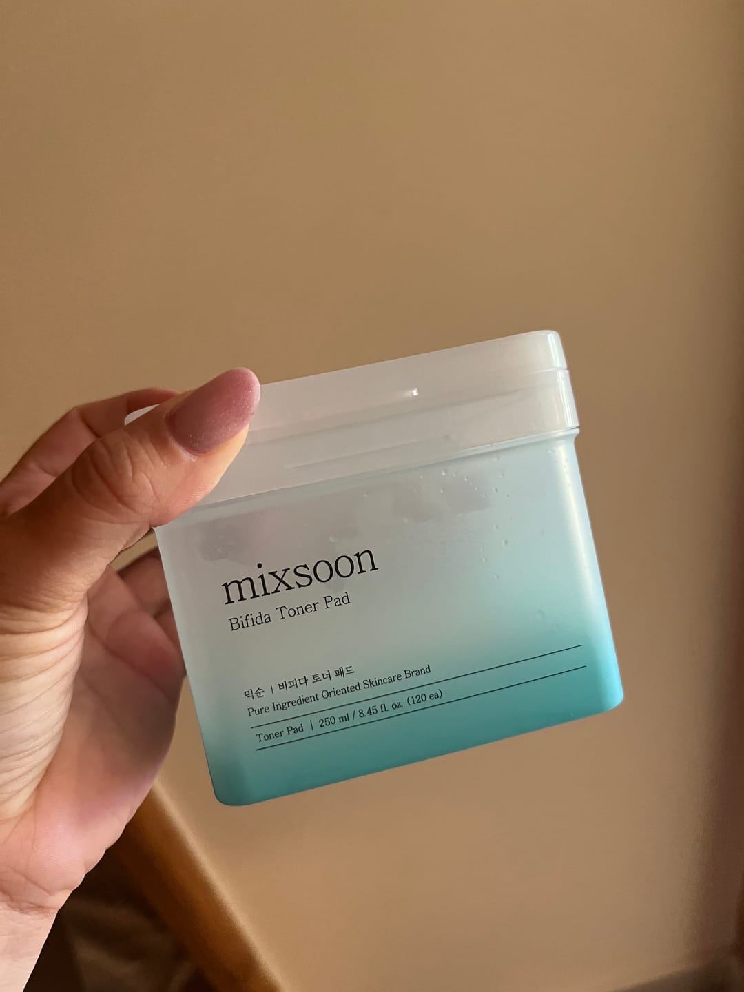 Customer photo review of Mitrinoši spilventiņi sejai ar bifidobaktērijām Mixsoon Bifida Toner Pad