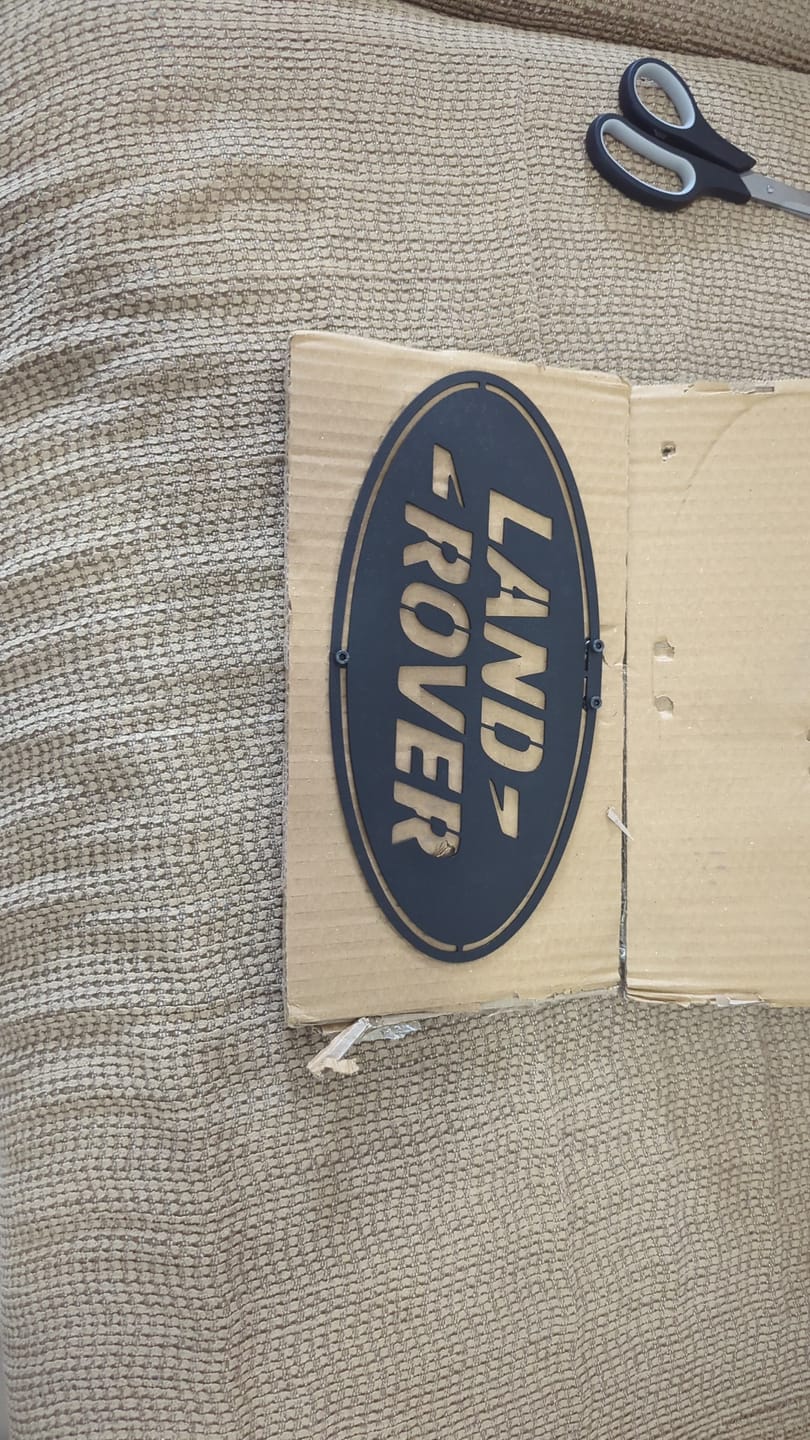 Customer photo review of Land Rover Metal Car Emblem