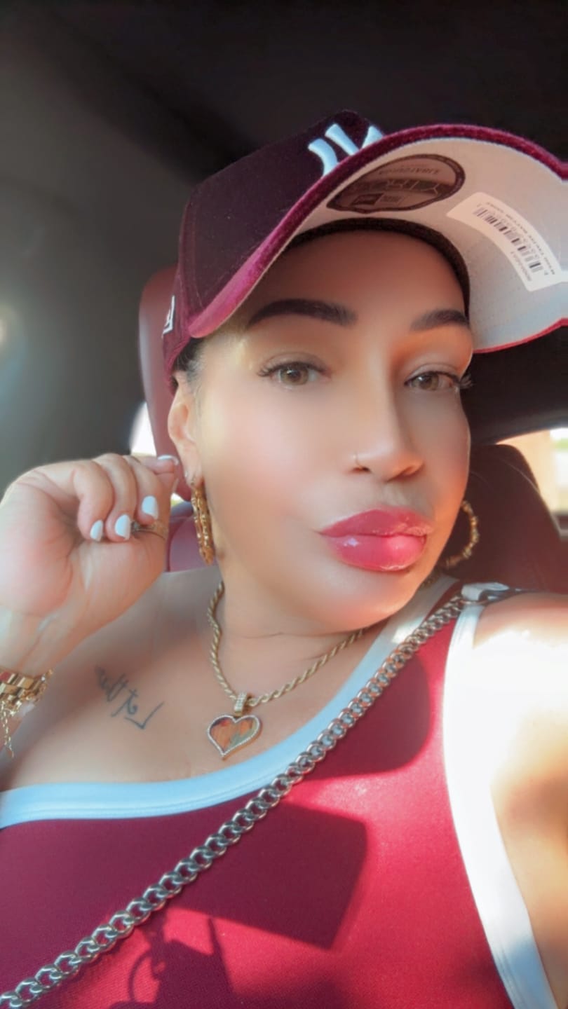Customer photo review of Bamboo Hoop Earrings