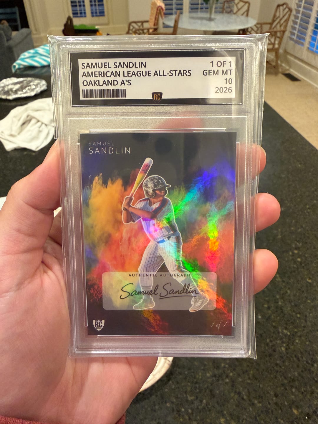 Customer photo review of Custom Graded Card