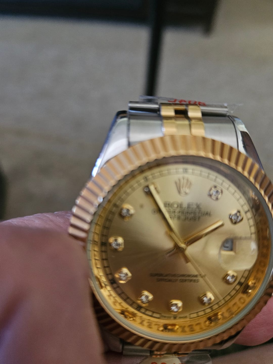 Customer photo review of Silver/Gold  Watch
