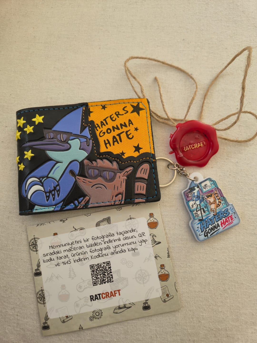 Customer photo review of Regular Show Cüzdan