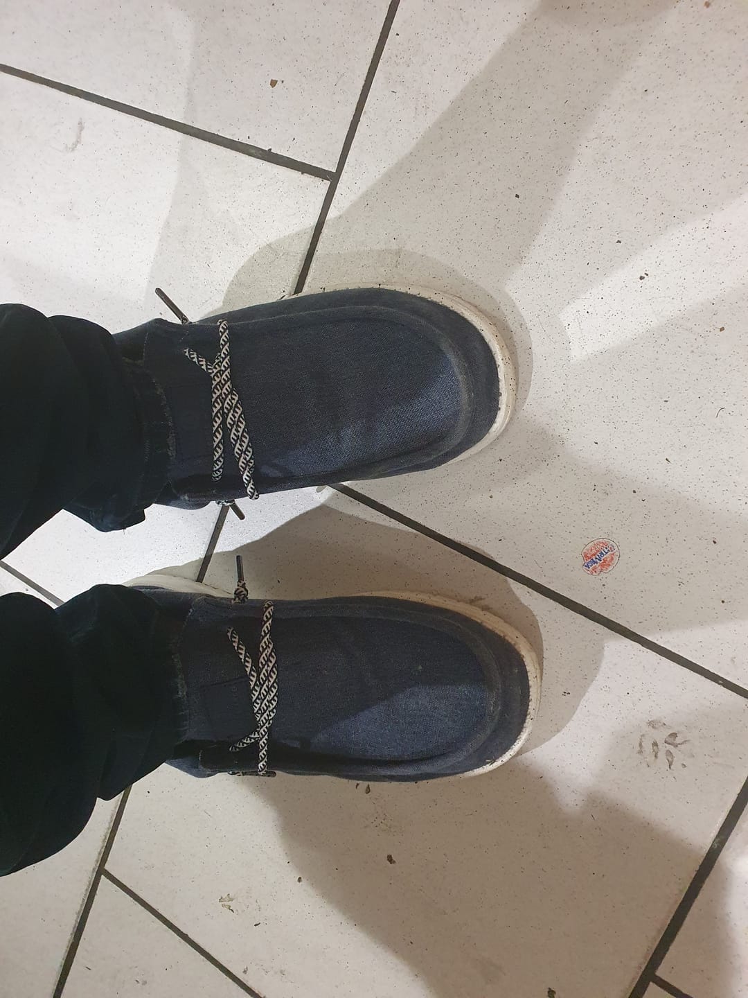 Customer photo review of Chaussures bateau Saint-Jean bleu marine