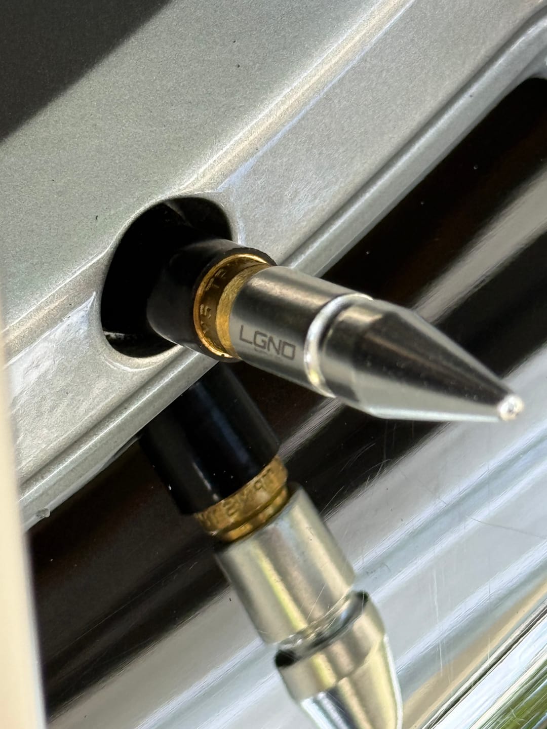 Customer photo review of Spiked Valve Stem Caps
