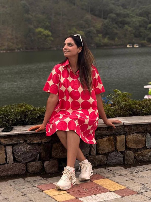 Customer photo review of Cherie Cotton Tunic