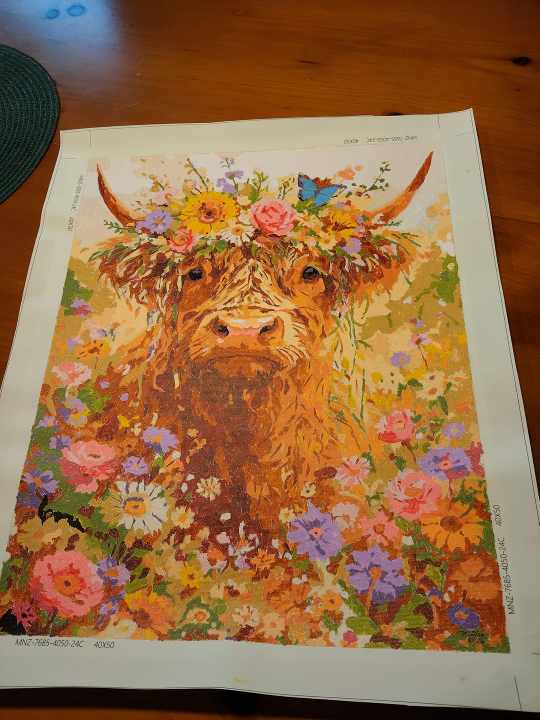 Customer photo review of Malen nach Zahlen - Blumenkrone der Harmonie