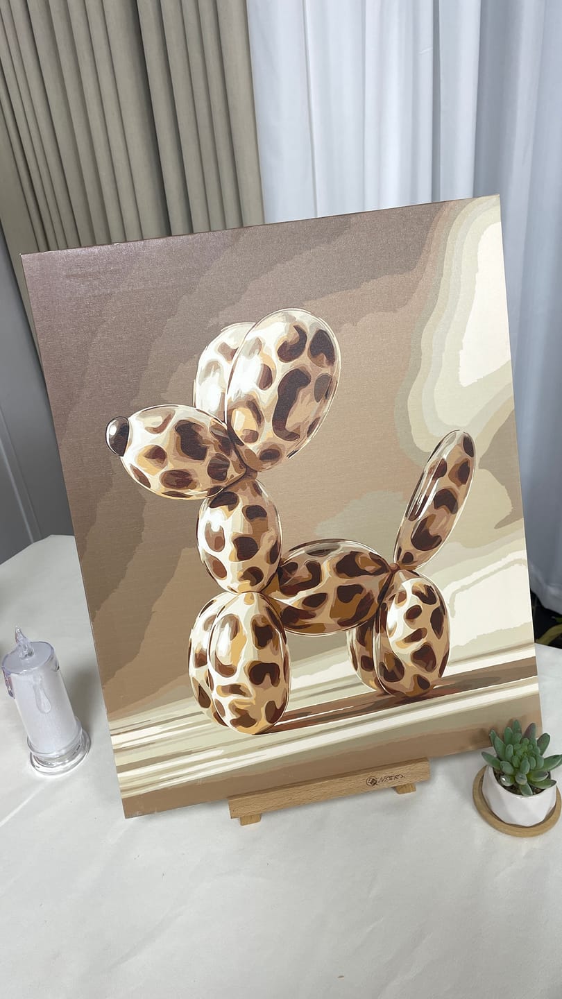 Customer photo review of Patterned balloon | Paint by Number