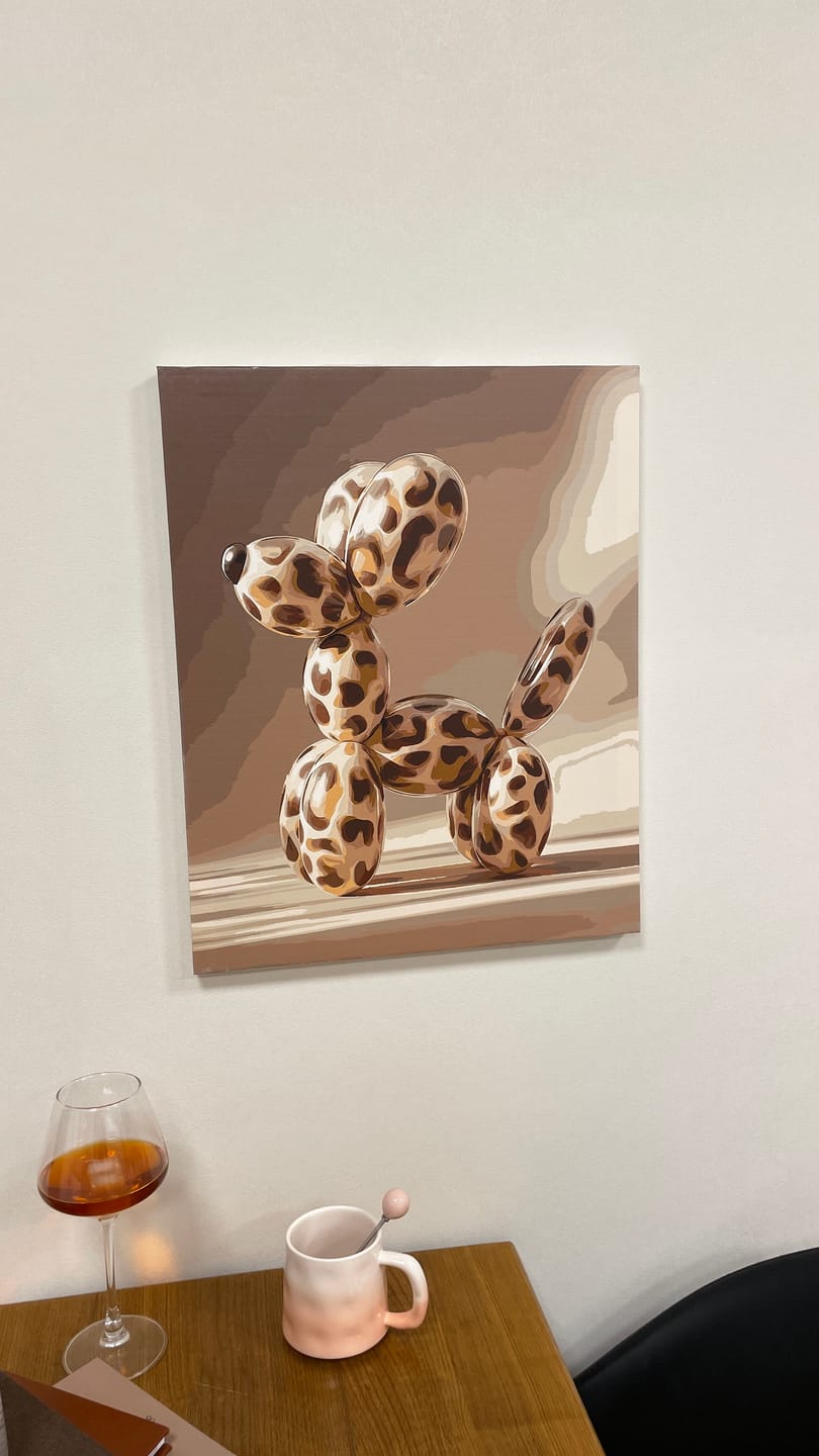 Customer photo review of Patterned balloon | Paint by Number