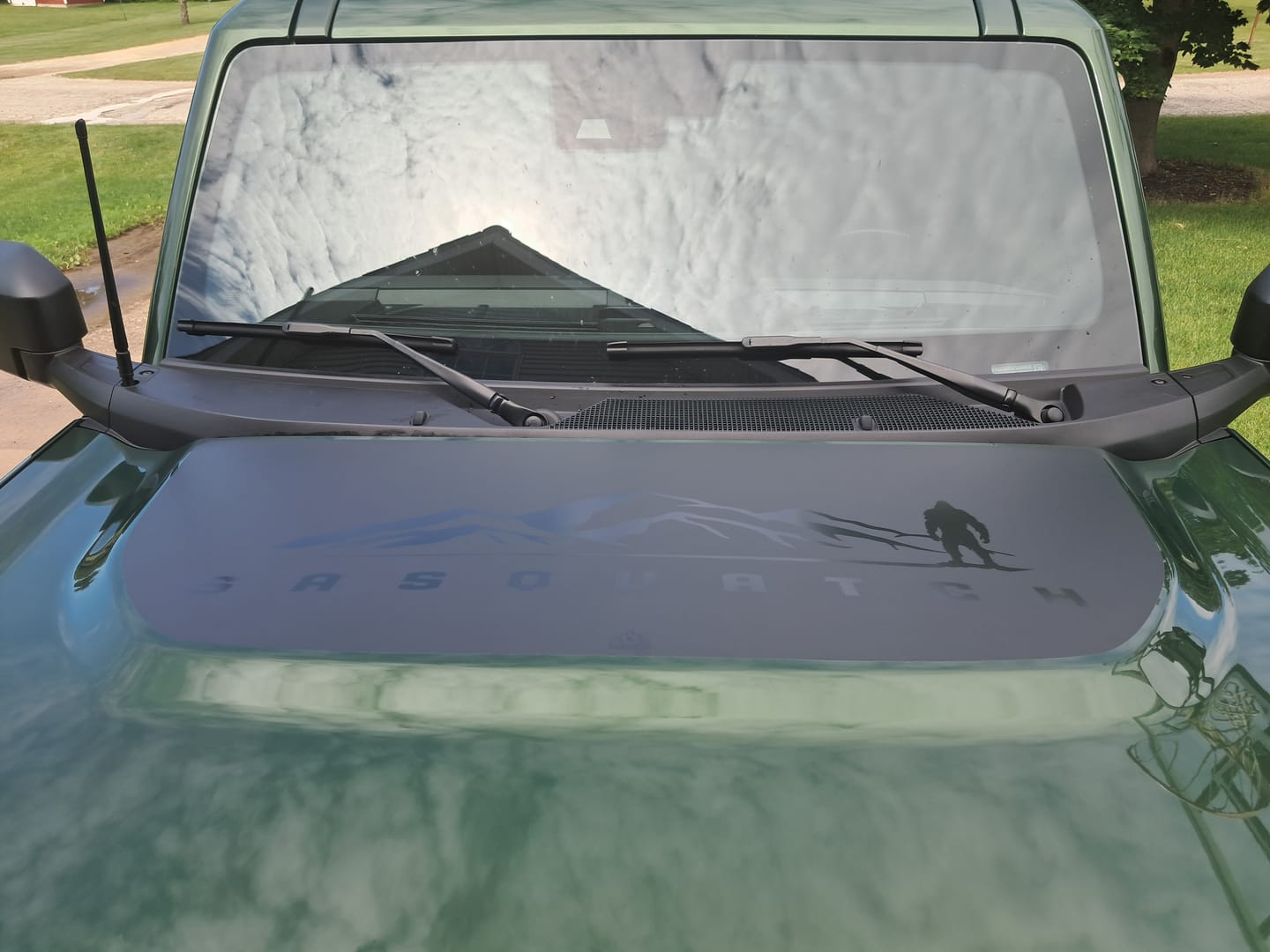 Customer photo review of Bronco Paint Protection Vinyl PPV: Bronco Hood