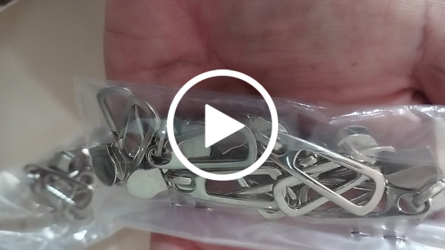 Customer video review of PUXADOR VAZADO N°6 C/CARRINHO NIQUELADO 10 PEÇAS