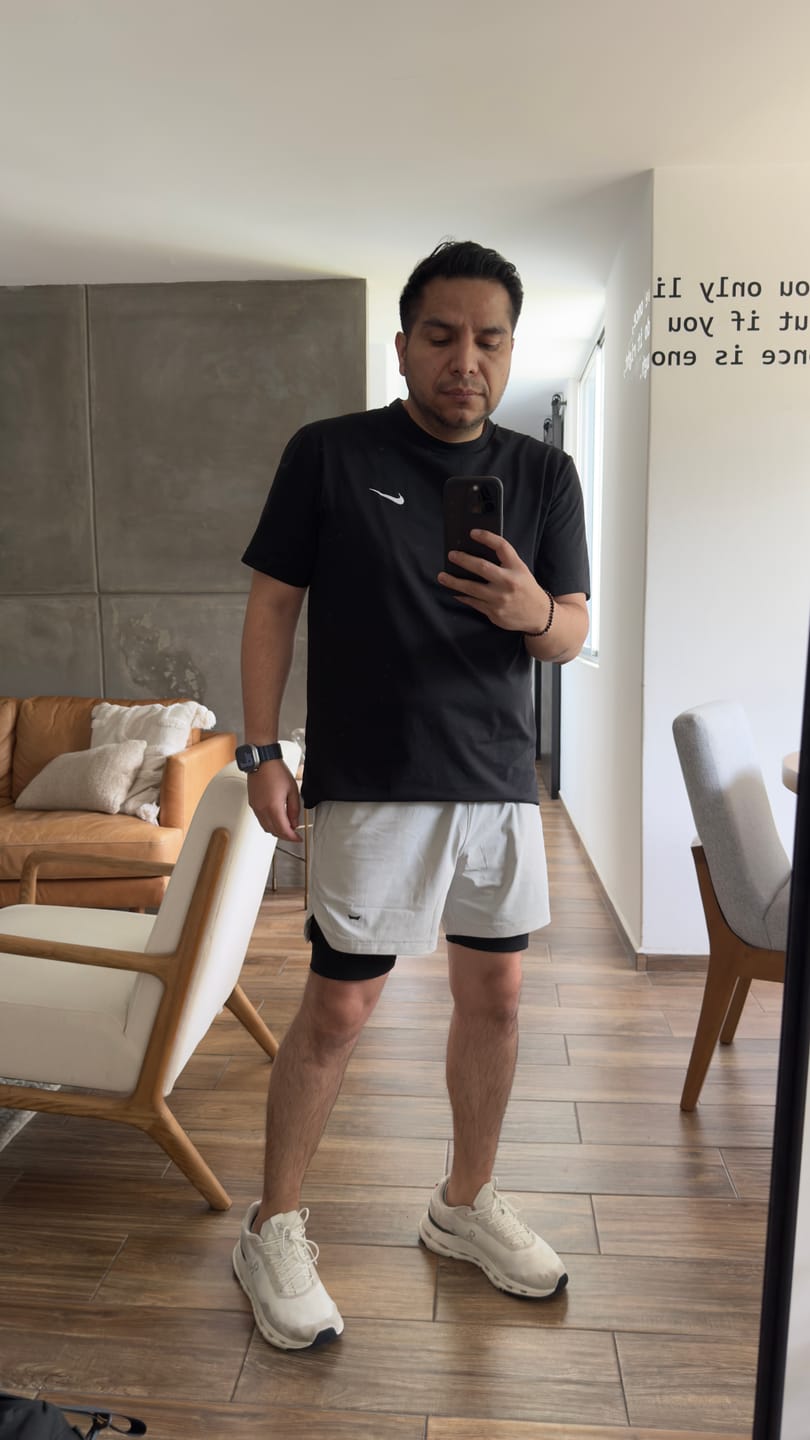 Customer photo review of Core-Vent Liner Shorts - Whisper Gray