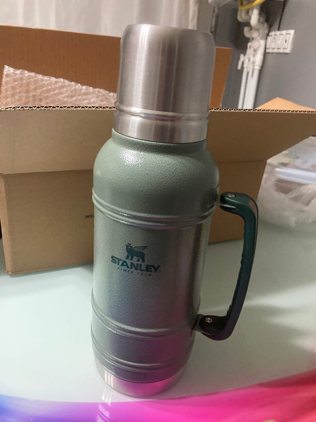 Customer photo review of Stanley The Artisan Thermos Bottle Yeşil 1.4 L
