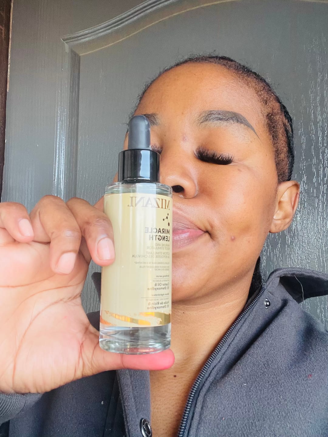 Customer photo review of Mizani Miracle Length Hair Growth Serum - Hair Treatment 90ml