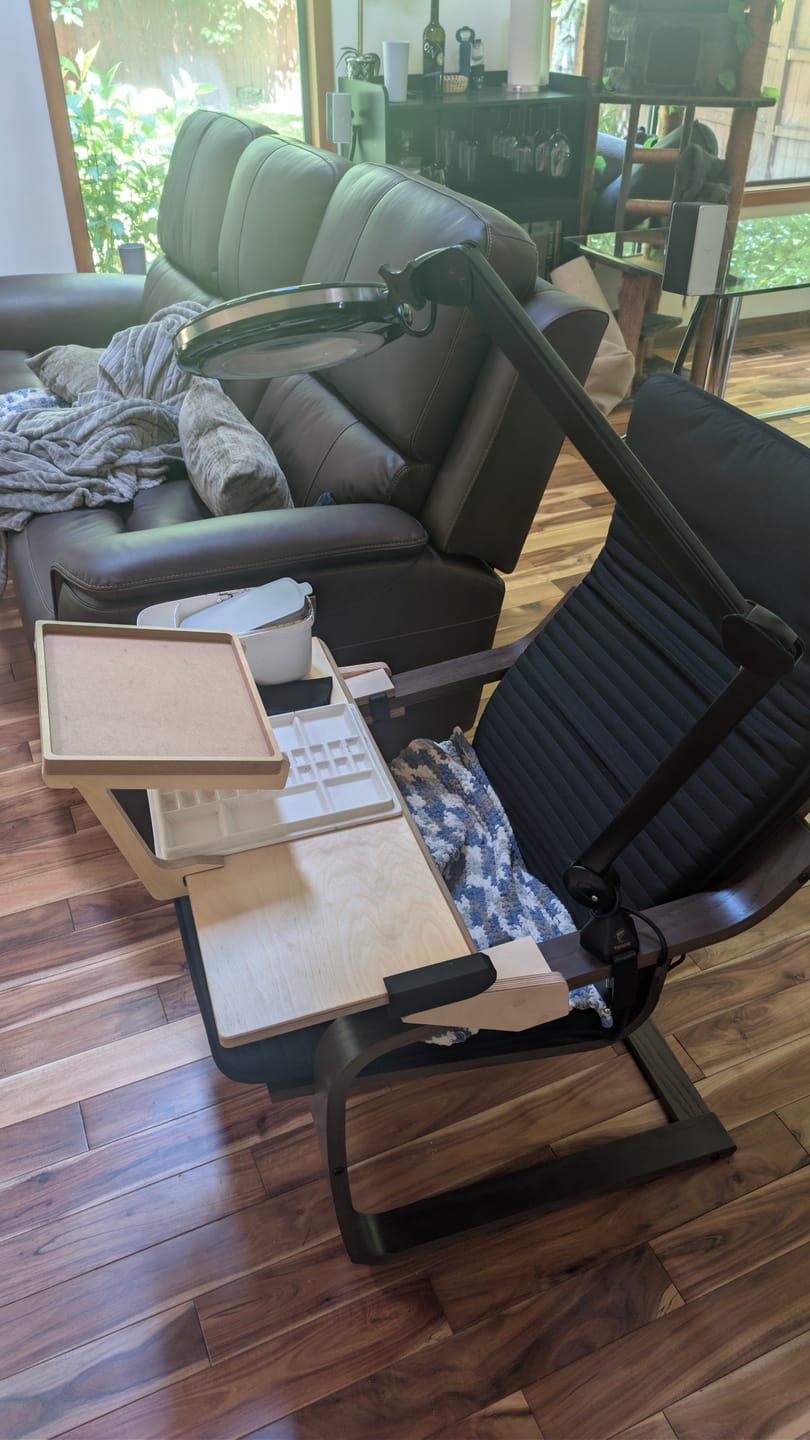 Customer photo review of POÄNG Desk