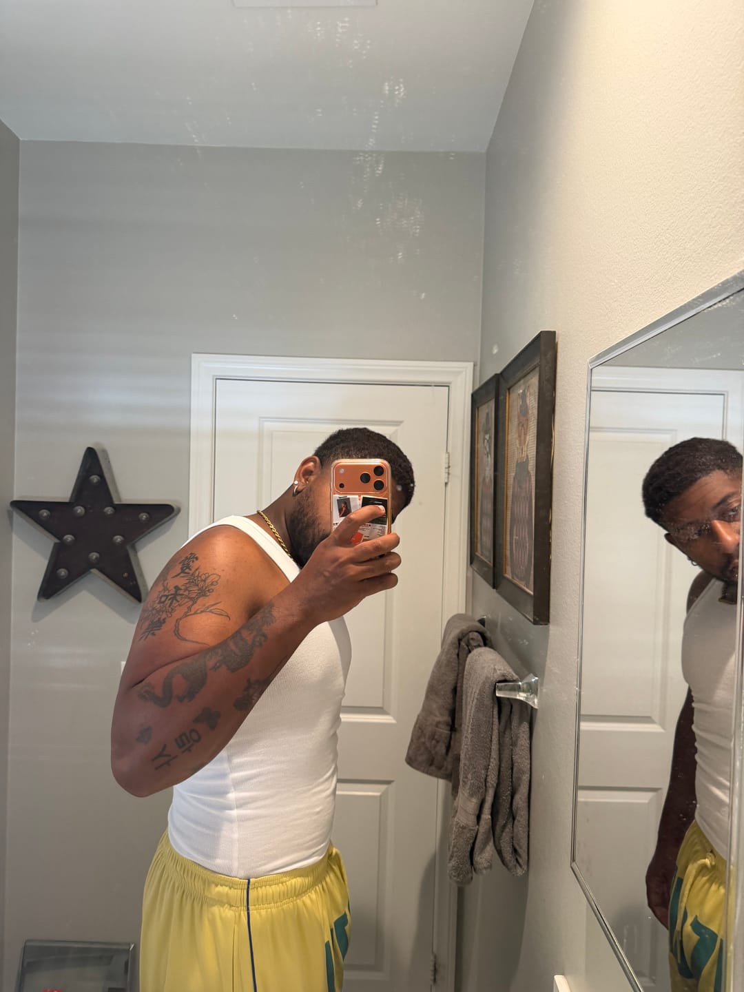 Customer photo review of Premium Ultra-Soft Cotton Fitted Tank 3 Pack