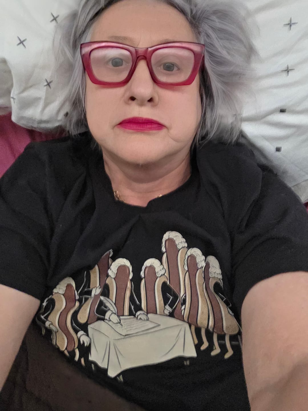 Customer photo review of Hotdog Launch — Premium Tee