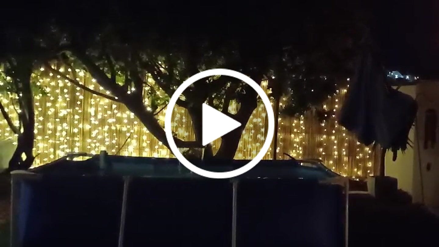 Customer video review of Curtain Fairy Lights