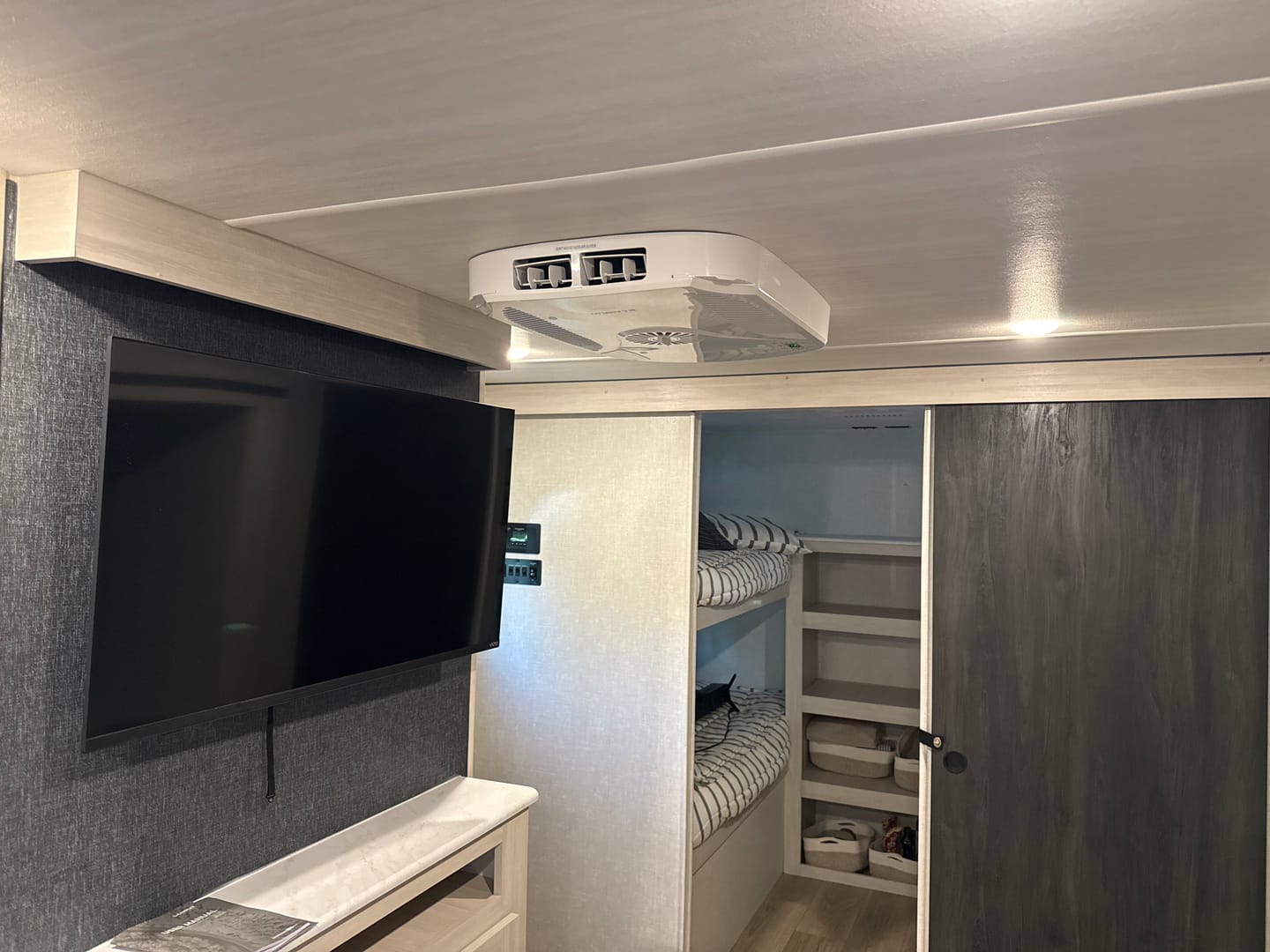Customer photo review of CAMPLUX 15,000 BTU RV Air Conditioner with Heat Pump | Quiet, Efficient Cooling & Heating | Perfect for Campers, Fifth Wheels & Food Trucks | Remote Control | R32 Refrigerant