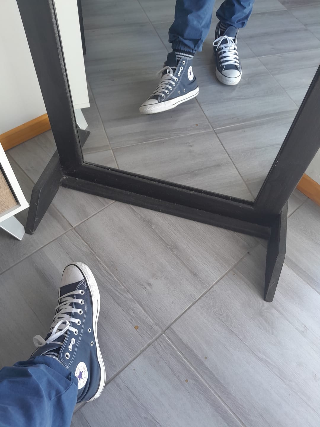 Customer photo review of Zapatillas Converse Chuck Taylor Hi Azul