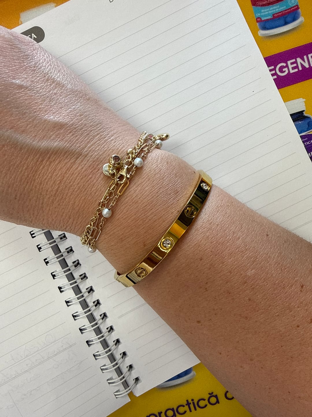 Customer photo review of Bratara Love - Auriu