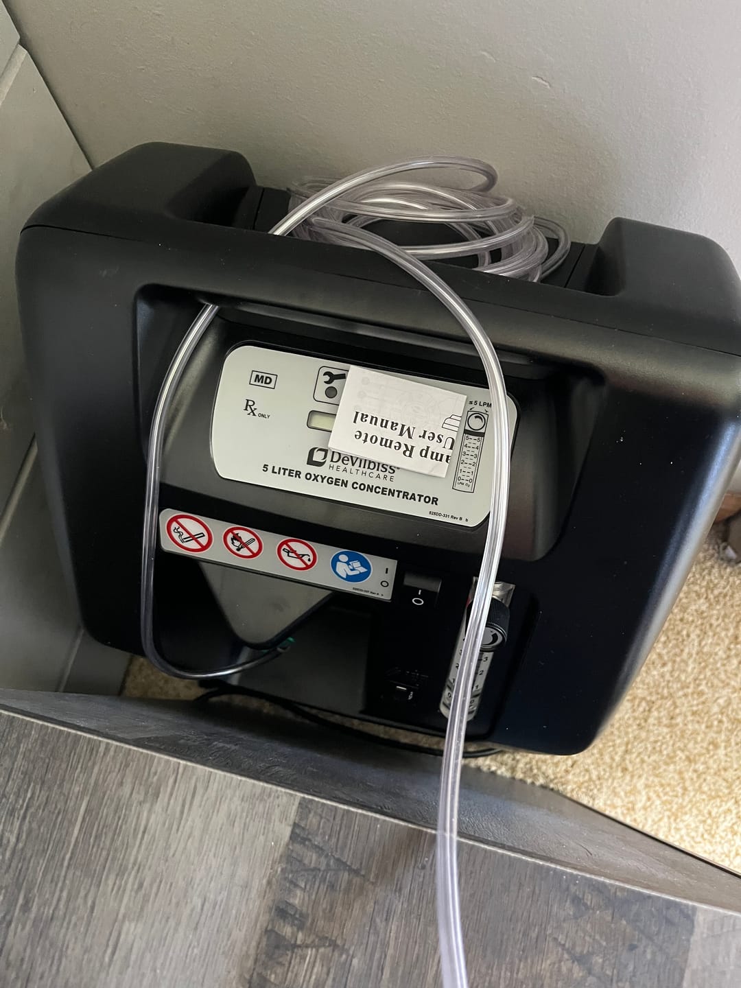 Customer photo review of Drive Medical - DeVilbiss Healthcare Compact Oxygen Concentrator, 5-Liter