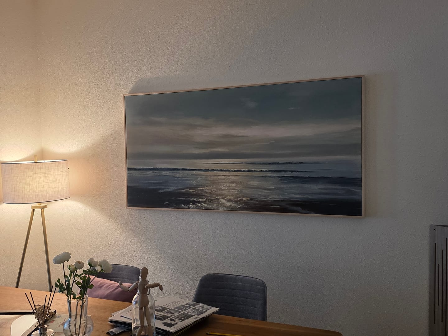 Customer photo review of Ocean And Sky Abstract Wall Art #OS094