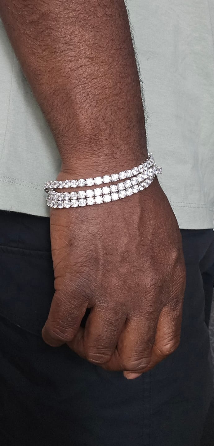 Customer photo review of 5mm Diamond Tennis Bracelet - 14k White Gold