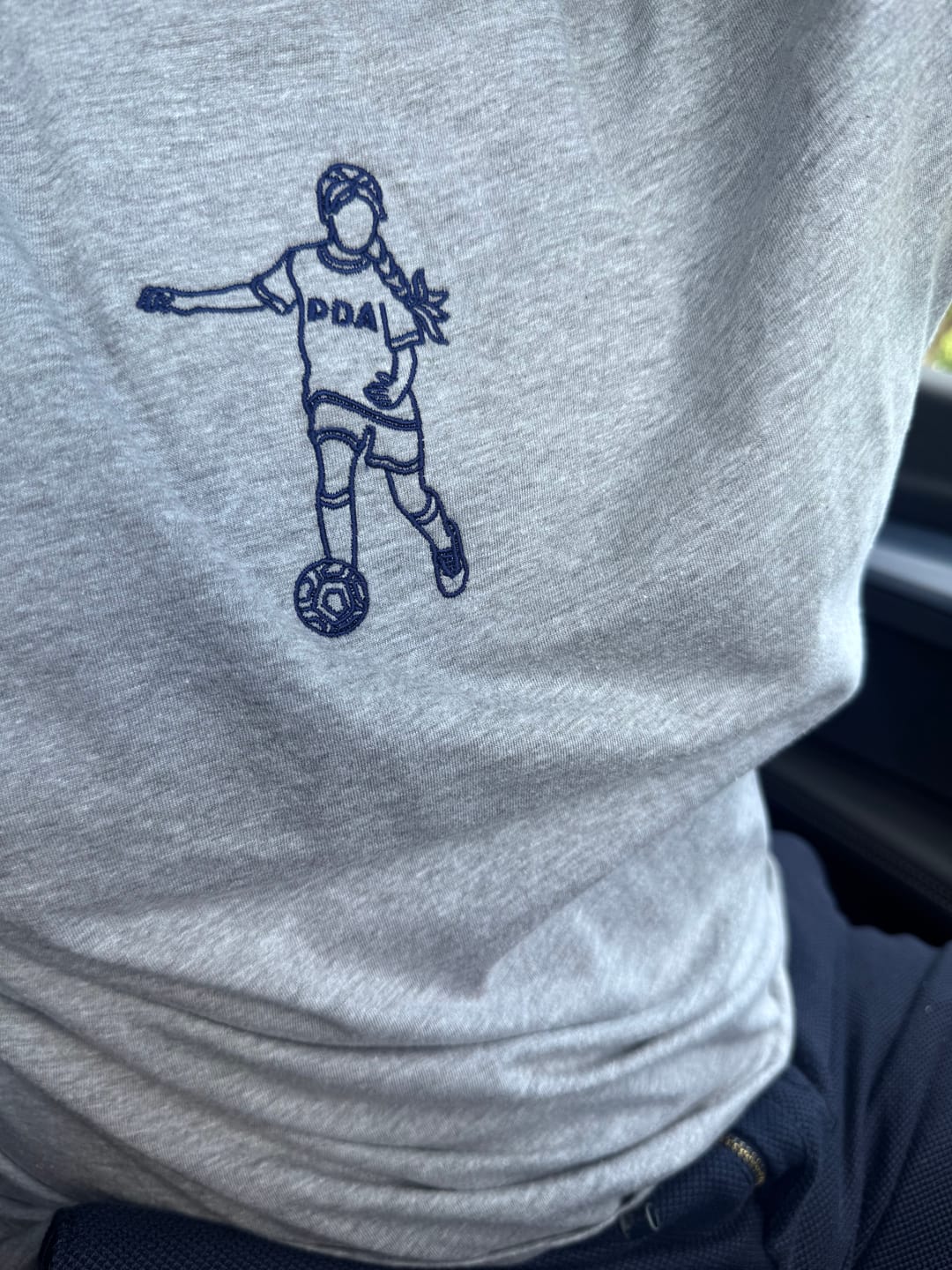 Customer photo review of Custom Sports T-Shirt