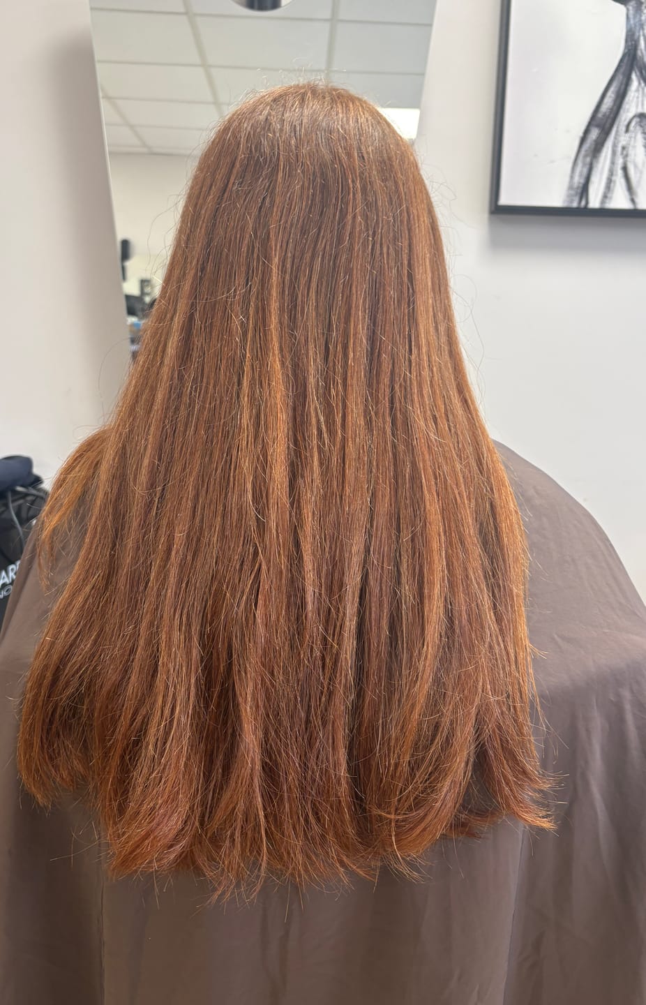 Customer photo review of Silk Express™ Ultra-Fast Hair Straightening Protein 1L/1000ml (33.8 fl. oz)