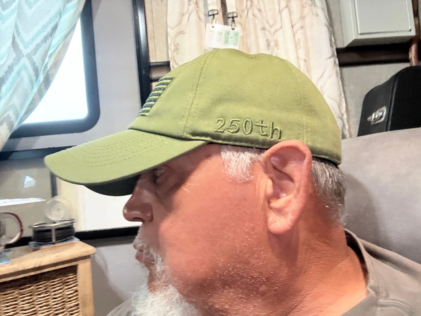 Customer photo review of America 250th Anniversary Hat – American Flag Baseball Cap 1776 - 2026 (Exclusive)