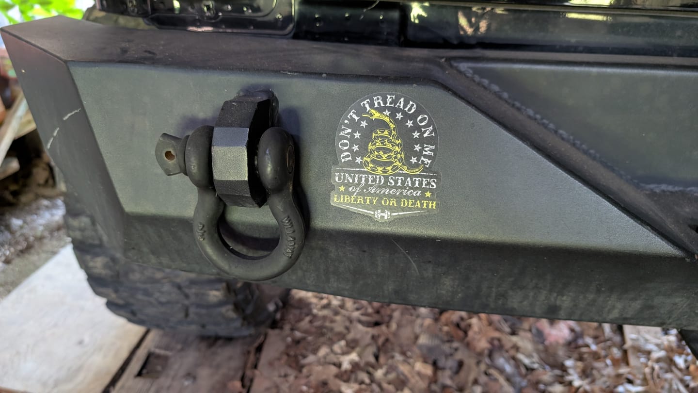 Customer photo review of America First and 2nd Amendment Wristband and Decal