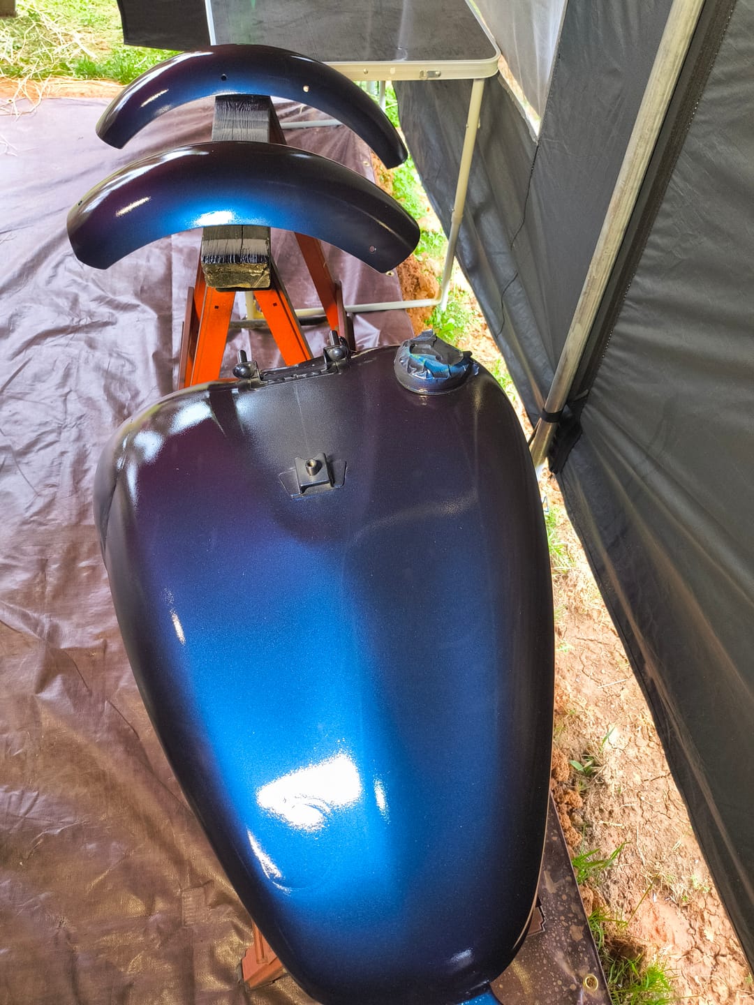 Customer photo review of Midnight Purple 3 Alpha Custom Color Aerosol Spray Can Midcoat