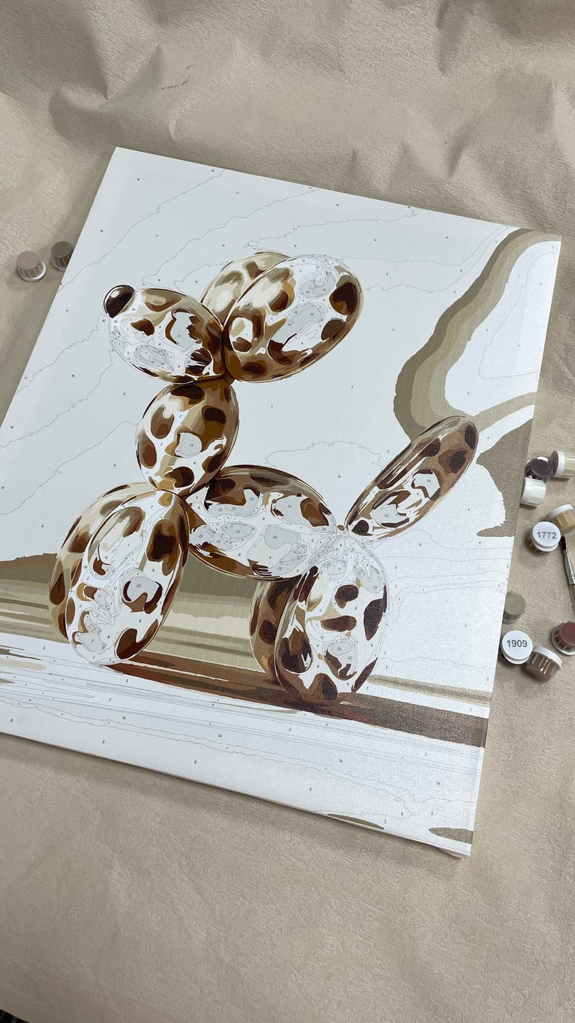 Customer photo review of Patterned balloon | Paint by Number