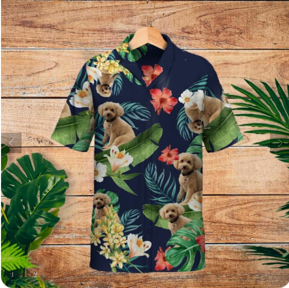 Customer photo review of Your photo - Personalized Hawaiian Shirt