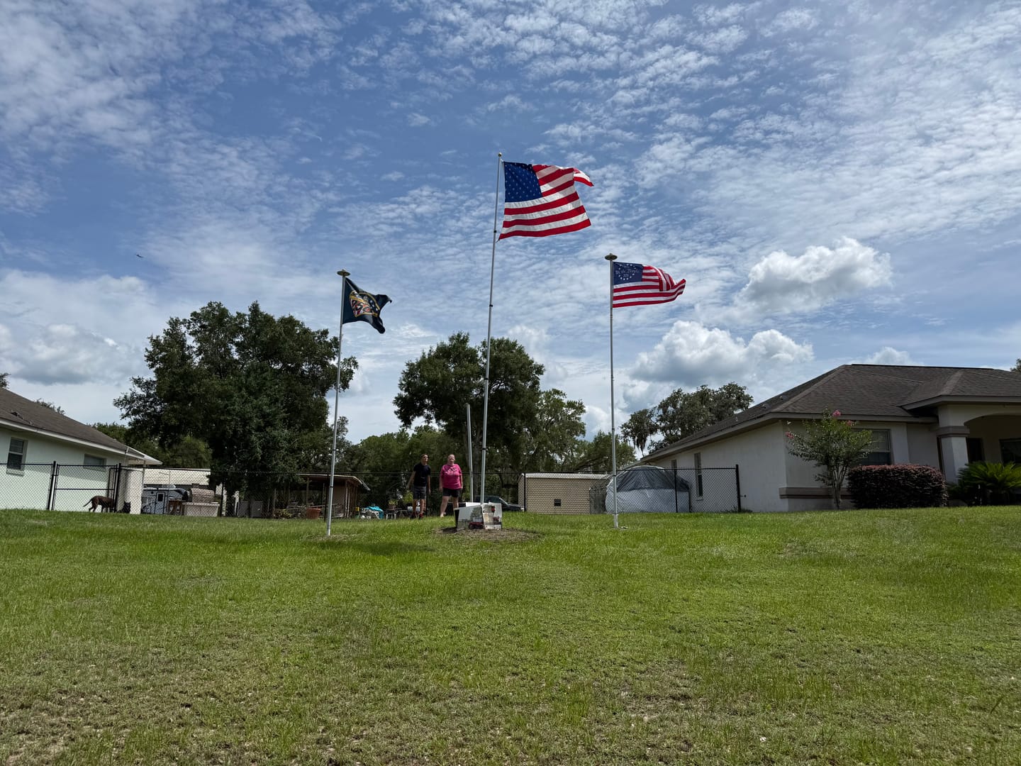 Customer photo review of America 250™ Betsy Ross Flag - Fully Printed Nylon