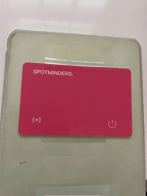 Customer photo review of SPOTMINDERS. Tracking Card