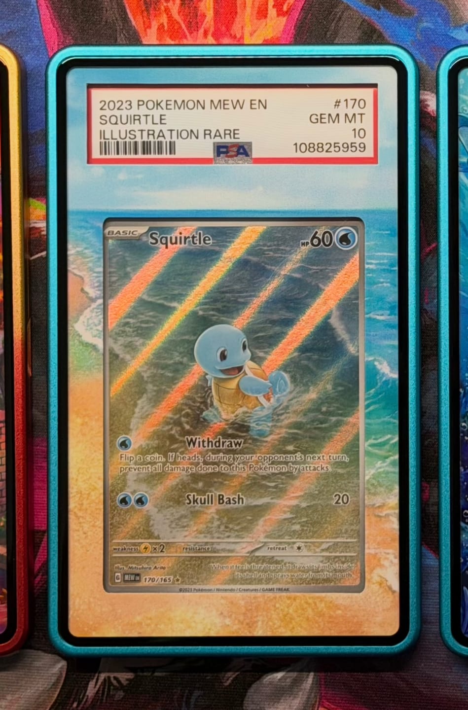 Customer photo review of Squirtle 170-165 IR AR Pokemon 151 Extended Art Display Cases