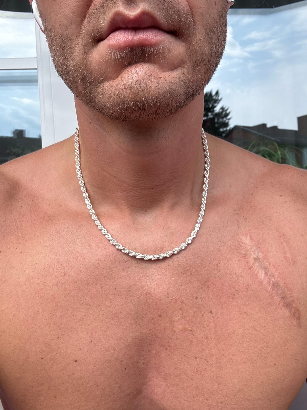 Customer photo review of Diamond Cut Cordell Halsband 4mm - 925 silver