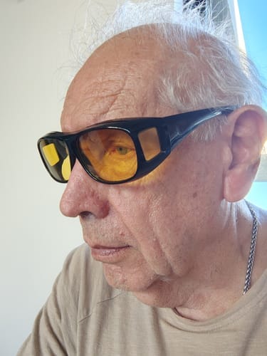 Customer photo review of Anteojos Antiencandilantes ARVANO™ | Chau luces fuertes