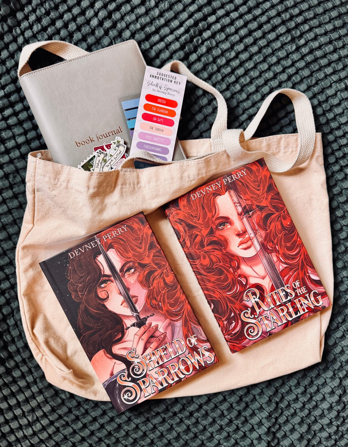 Customer photo review of PS Hardcover SE Rites of the Starling by Devney Perry